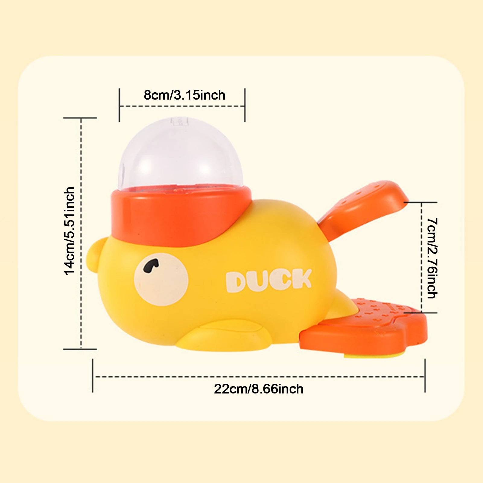 Interactive Duck Shaped Treat Toy Dog Interactive Treat Dispenser Toy for Small Medium Dogs and Cats