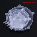 6/12Pcs/Lot Silicone Stretch Lids Universal Taper Pot Bowl Food Wrap Sealed Cover for Kitchen Cookware