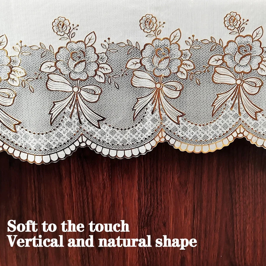 Lace thickened tablecloth rectangular waterproof oil resistant stain resistant European dining table cloth