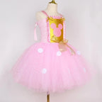 Baby Girls Pink Minnie Tutu Dress Polka Dots Glitter Cartoon Tulle Princess Dress Kids Halloween Birthday Party Cosplay Costume1