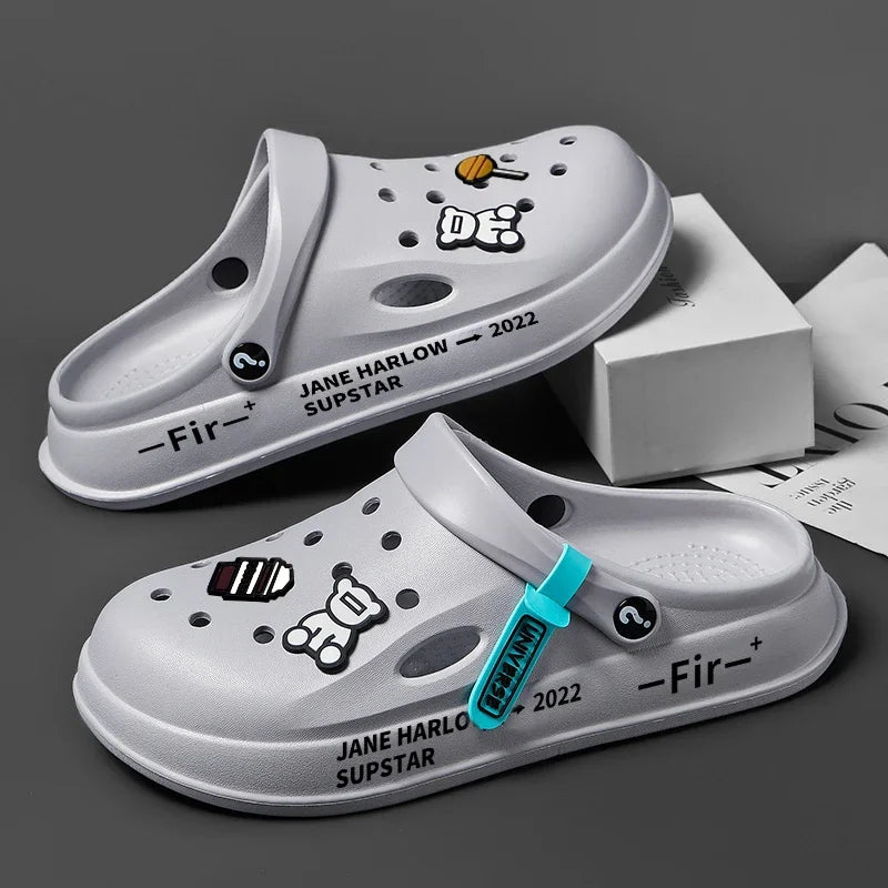 Men Women slippers High Quality EVA Soft Thick Soled Slippers Fashion Wear Slippers Home Sandals Men's Beach Shoes