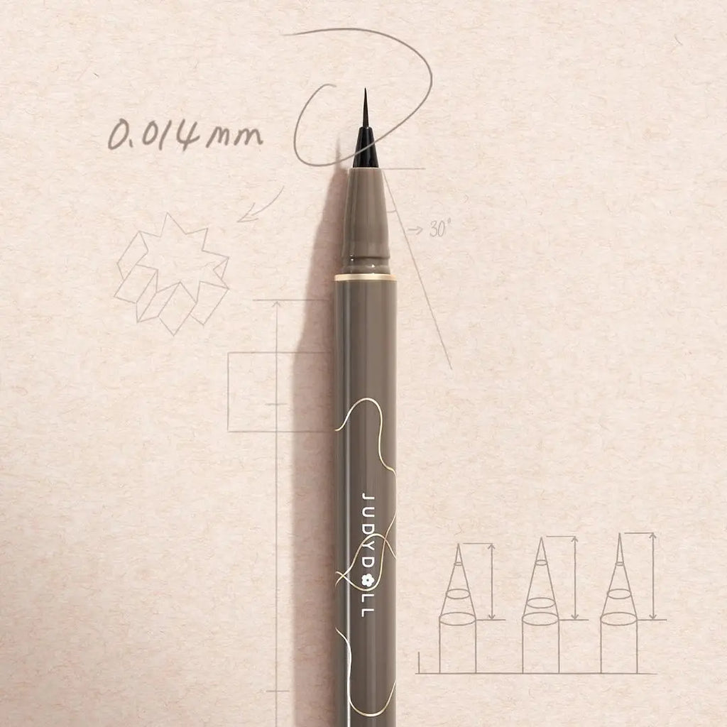 Judydoll Precision Liquid Eyeliner Pen, Ultra-Fine Tip, Waterproof, Smudge-Proof, 24-Hour Long-Lasting, Perfect for Lash Line