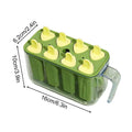 Ice Pop Molds 8 Grid Ice Pop Molds Silicone Ice Cream Mold DIY Homemade Reusable Easy Release Ice Pop Make Ice Lolly Mould