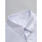 2025 Men's Shirt Brand New Solid Color Long Sleeve Smart Casual Four Season Elastic Male Business Shirts