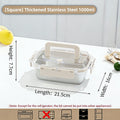 Leakproof Stainless Steel Bento Box Large Capacity Microwave Safe Portable Lunch Box Food Storage Container