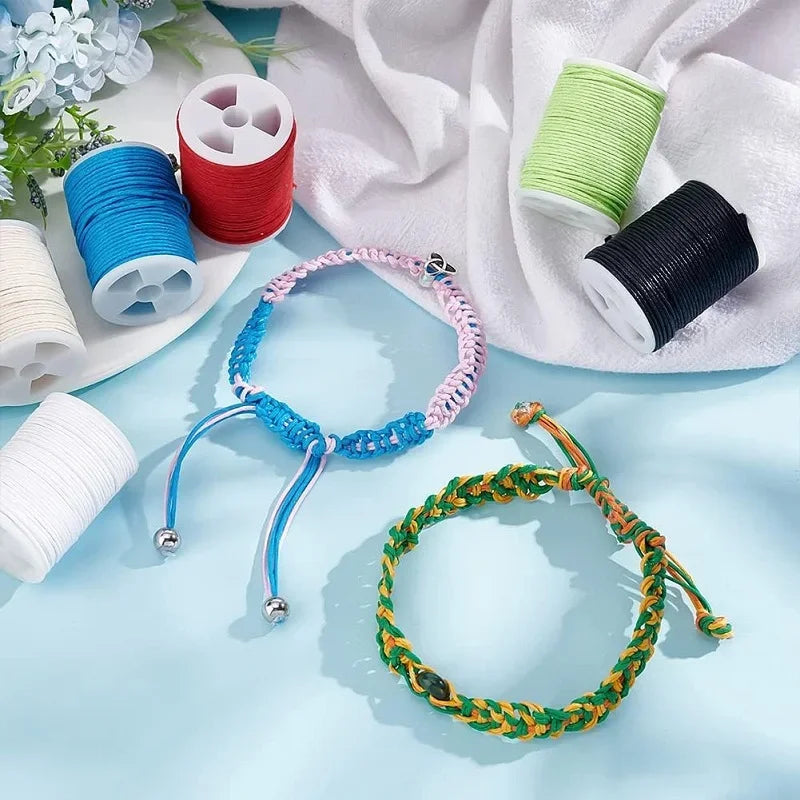 40 m 0.65 mm Waxed Cord for Jewellery Making Bracelet Thread  Beading Thread Bracelets Necklaces Beads Craft Jewelry Making