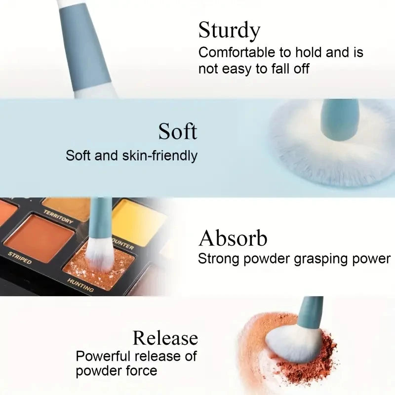 12pcs Professional Makeup Brush Set Premium Synthetic Foundation Concealer Powder Eyeshadow Blush Brushes Hygienic Beauty Tools