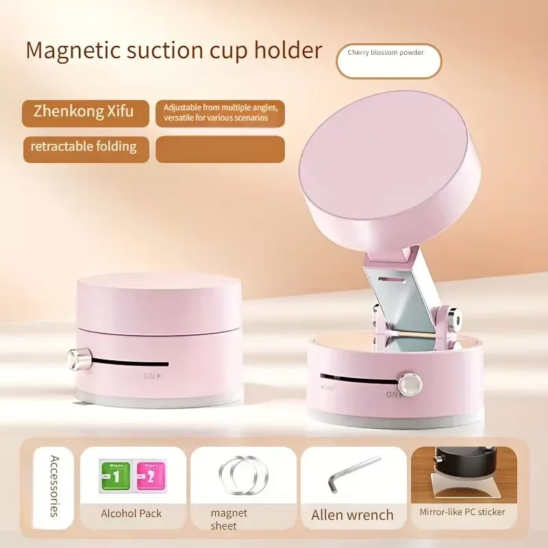 Universal Magnetic Phone Holder With Strong Suction Cup 1.5KG Adsorption 18-65 KPa 360° Rotation Car Dashboard Holder For Phone
