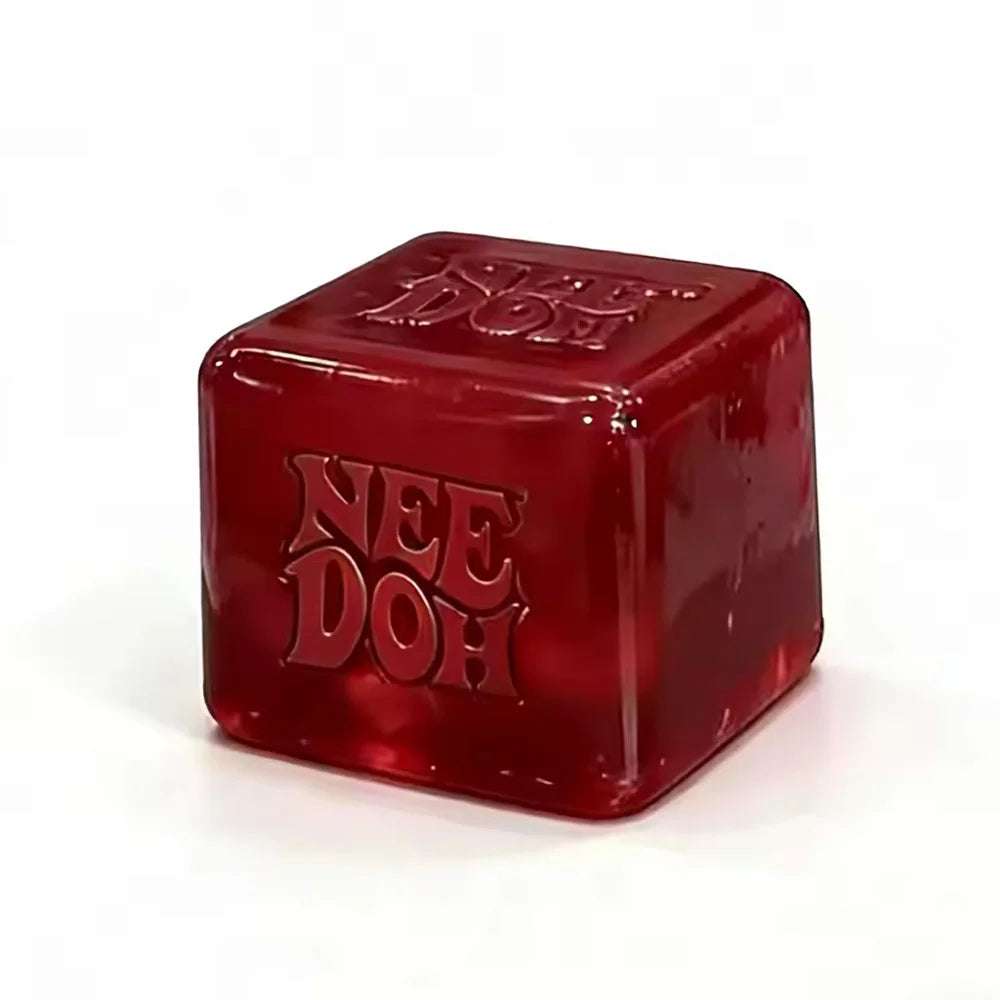 Needoh Teenie Nice Ice Cube Fidget Toys Mini4 Pack Set Slow Rebound Squishy Toys Stress Reliever Fidget for Party Favors Gifts