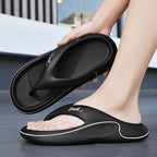 Flip-Flops for Men and Women Summer 2025 New Outer Wear Non-Slip Anti-Odor Flip-Flops Thick-Soled Beach Slippers