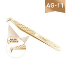 NAGARAKU Precision Fiber Tip Tweezer for Eyelash Extensions Professional Eyelash Tweezers Antistatic Straight
