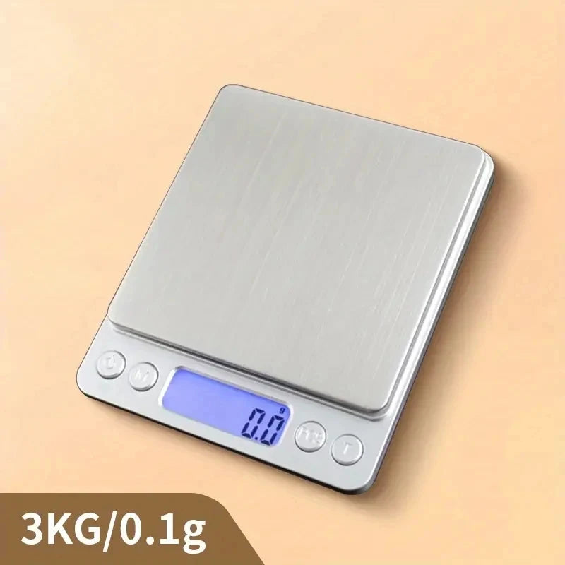 Digital Kitchen Scale Stainless Steel Food Scale with LCD Display for Precise Weighing of Cooking Ingredients Diet