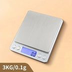 Digital Kitchen Scale Stainless Steel Food Scale with LCD Display for Precise Weighing of Cooking Ingredients Diet