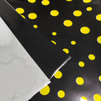 Gold Dot Disposable Tablecloths Plastic White Black Tablecloths for Birthday Wedding Party Waterproof Rectangle Desk Table Cover