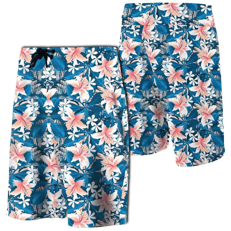 2024 Men Beach Shorts Hawaii Summer Tropical Polynesian Kanaka Women Board 3D Print Swim Trunks Ropa Hombre Short Pants