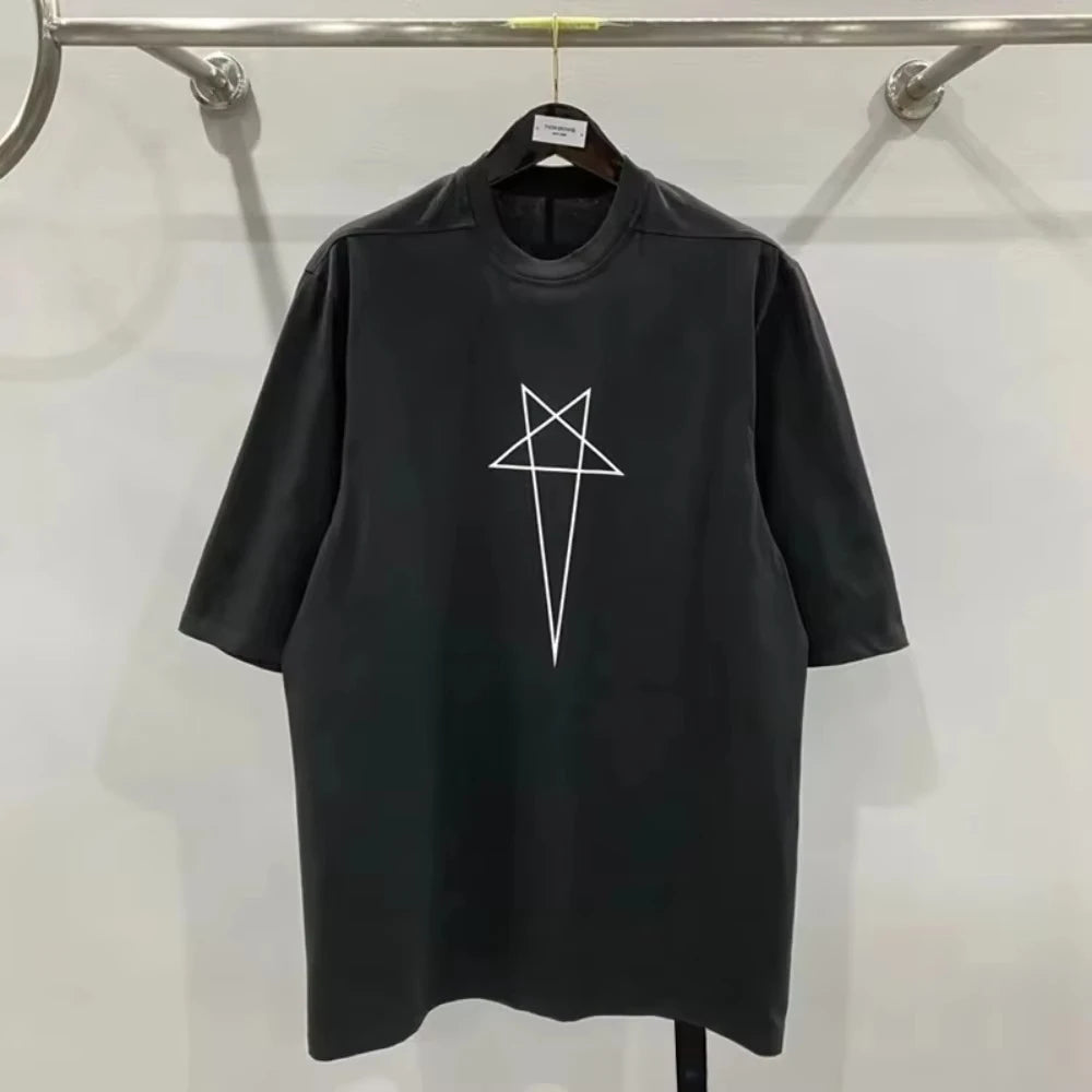The Newly Printed Long Version of The Loose-fitting Short-sleeved Clothing T-shirt Is A Comfortable and Fashionable Cotton