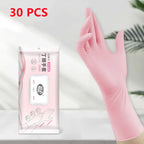 12Inch Long Durable Nitrile Gloves Disposable Powder Free Household Cleaning Gloves for Kitchen Cooking Dishwashing Waterproof