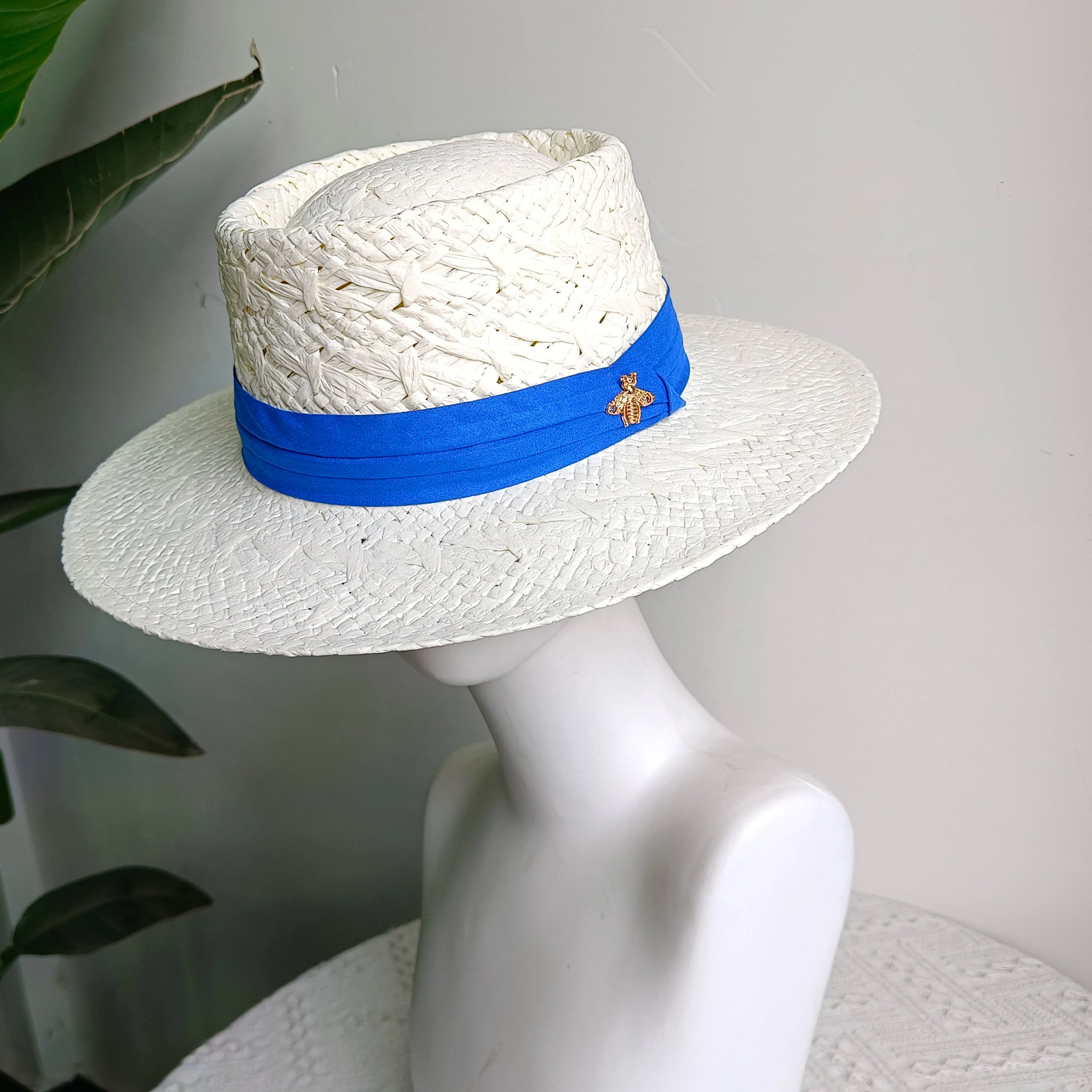 hats beach hat bohemian flat brim hat hand woven straw hat ladies summer vacation travel sun hat
