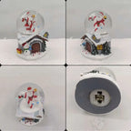Christmas Crystal Ball Music Box Santa Claus Snow Globe Light Up Ornament Gift For Girlfriend Birthday Gift Desktop Decor