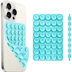 Silicone Suction Cup Phone Case Mount Double Sided Hands-Free Strong Grip Holder for Selfies and Videos for iPhone Android