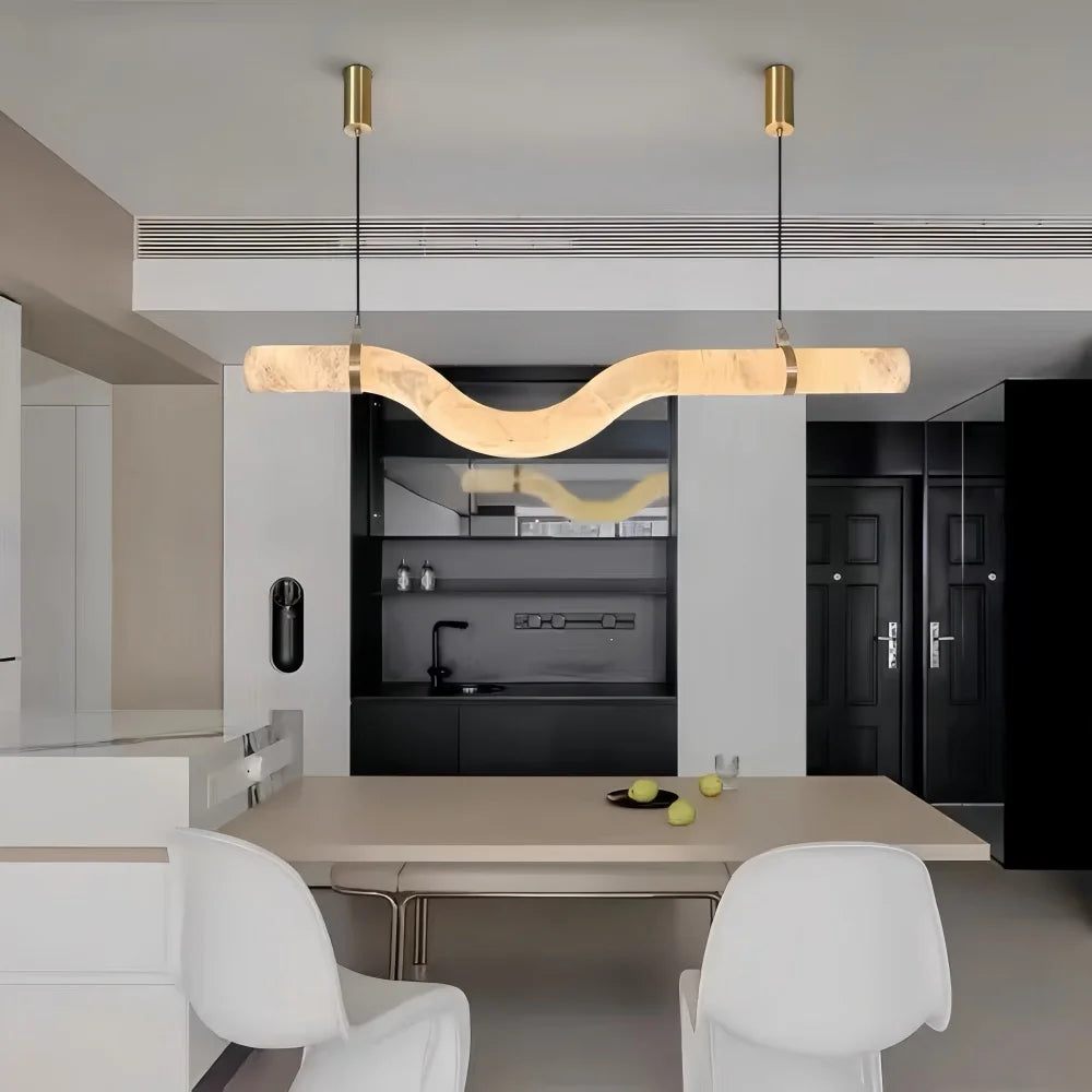 Luxury Faux Marble Chandelier Modern Minimalist  Pendant Light for Living Room Dining Room Bedroom Indoor Lighting Fixtures