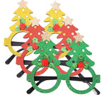 Christmas Glasses Santa Claus Xmas Tree Snowman Plastic Glasses Kid Gift Xmas Party Supplies Photo Props Christmas Decoration