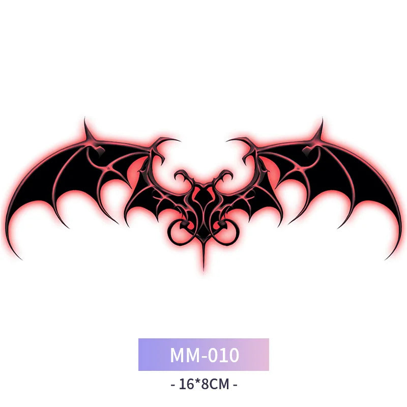 Sexy Succubus Tattoo Stickers Tatoo Waist Chest Woman Art Temporary Tattoos Waterproof Long-Lasting Fake Tattoos For Women