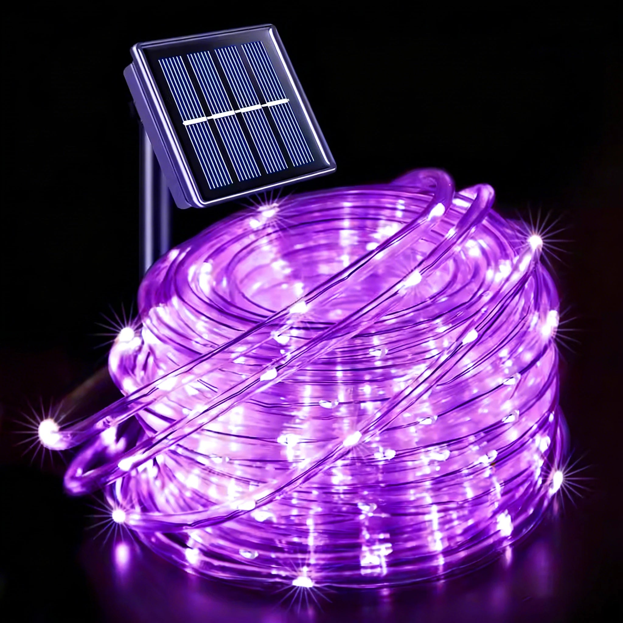LED Solar Rope Lights Outdoor 50/100/200LEDs 8 Modes waterproof String lights for Garden Christmas Halloween Weddings Decor