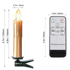 LED Candle Realistic Flickering Flame with Remote Timer Golden for Christmas Gift Set Home Decor Centerpiece Wedding Viral Decor