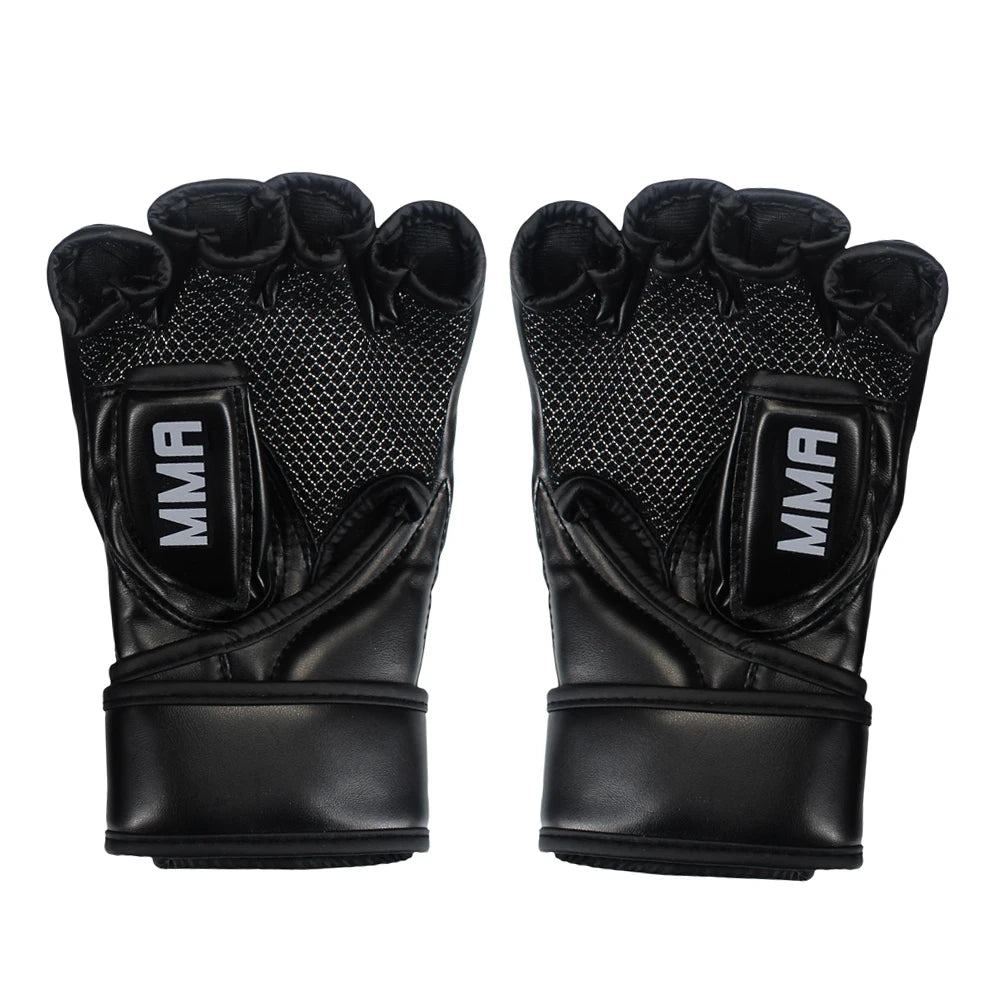 Unisex Sparring Punching Gloves Wear Resistant 3cm Thickened Punching Bag Gloves Fingerless for Boxing Kickboxing Muay Thai MMA