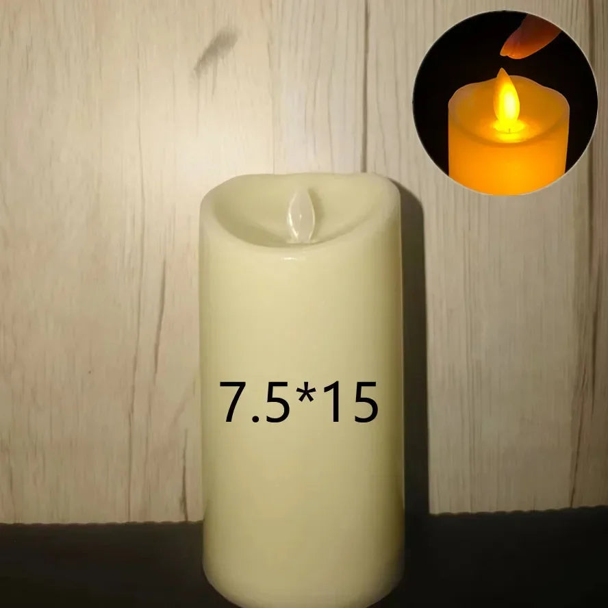 10~1PCS Wholesale LED Candles Flameless Flickering Light Flameless Candle for Christmas Wedding Decor Birthday Party Supplie