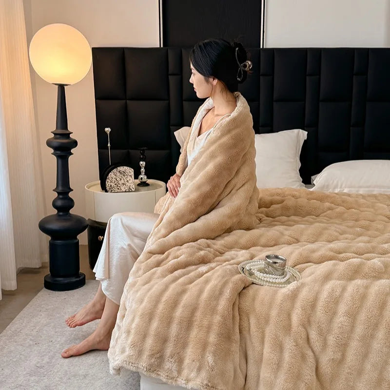 1pc Plaid Flannel Blanket Multi-color Warm Soft Cozy Throw Blanket Sofa Bed Room Decor Office Nap Blanket Christmas Gifts