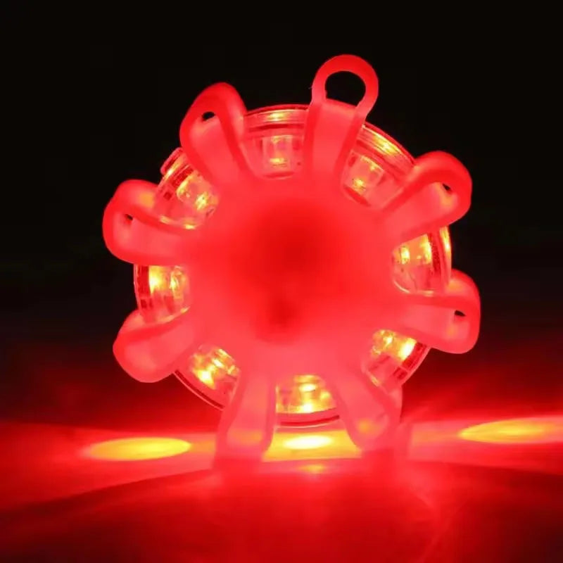 Led Car Emergency Light Flashing Light Magnetic Induction Road Accident Light Portable Strobe Warning Light