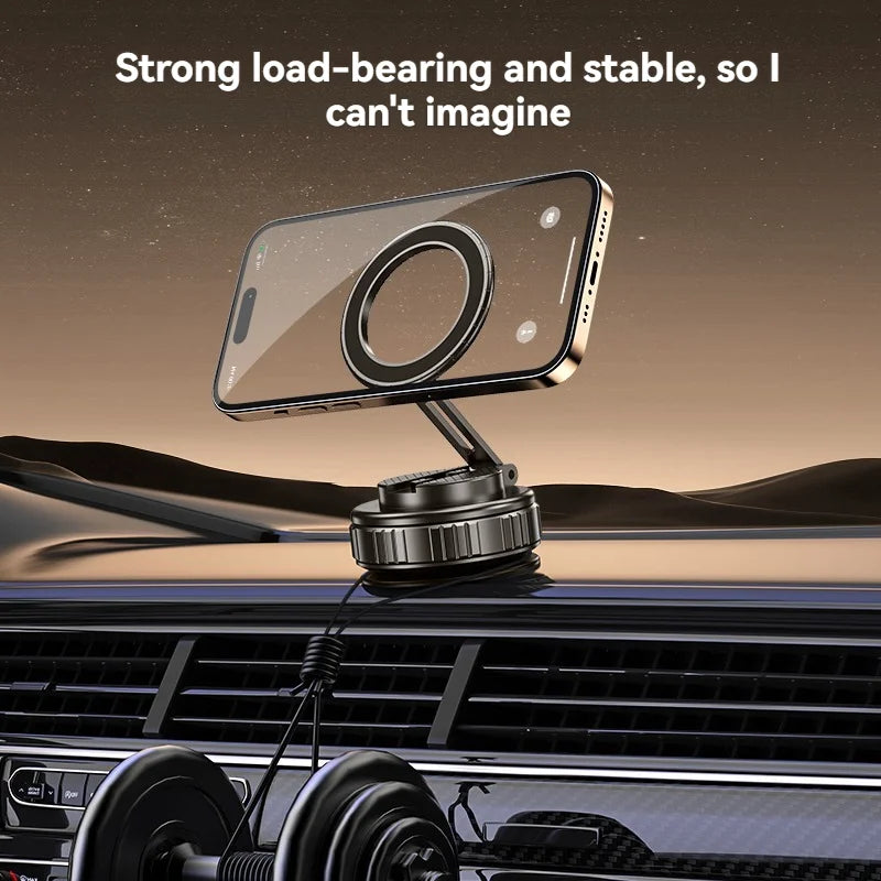For Magsafe Car Phone Holder Suction Cup Vacuum Magnetic Phone Hholder 360° rotatable and foldable Phone Holder