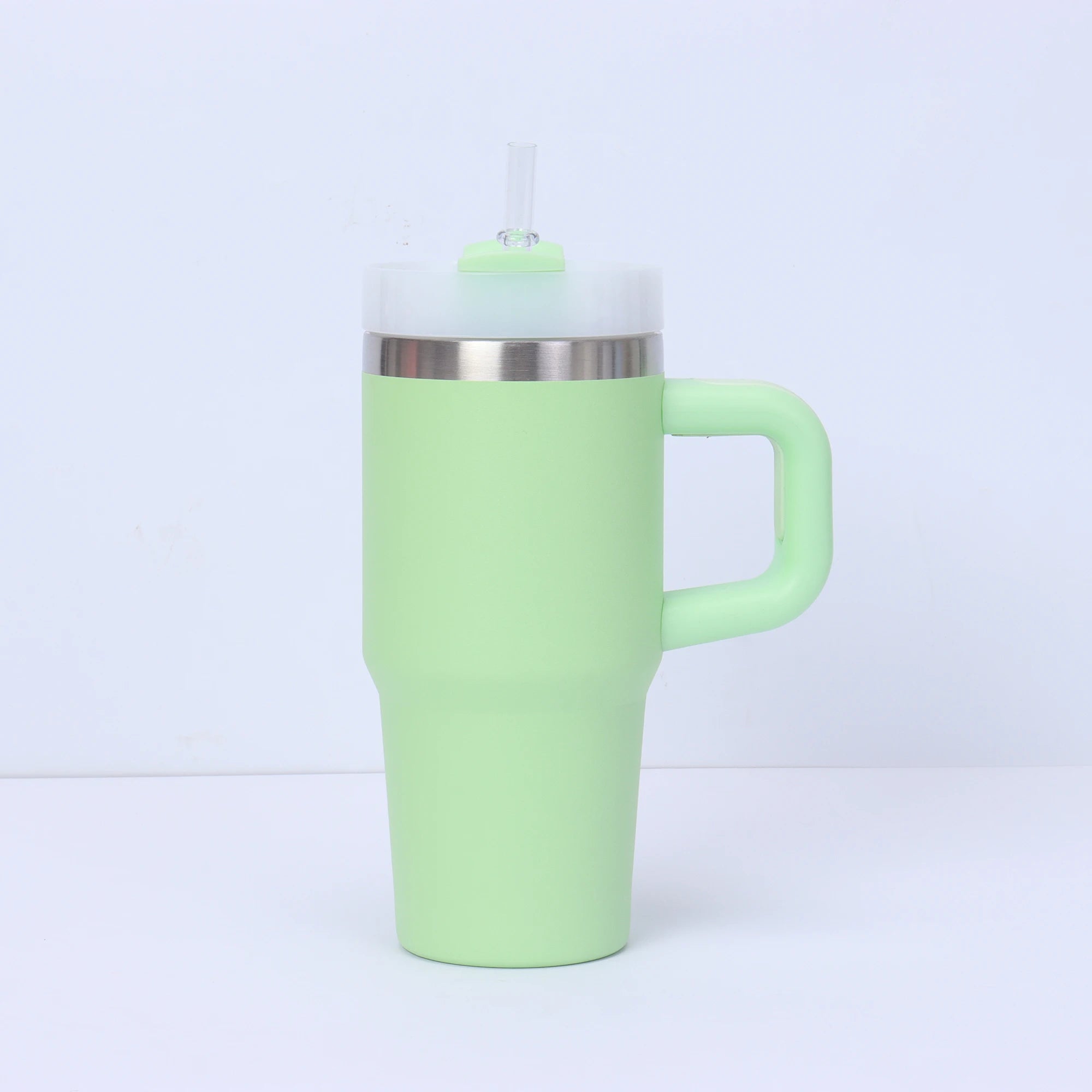 Mini 14oz Stainless Steel Tumbler Insulation Coffee Cup Water Bottle Mug With Straw In-Car Vacuum Flasks Mug For Holiday Gifts