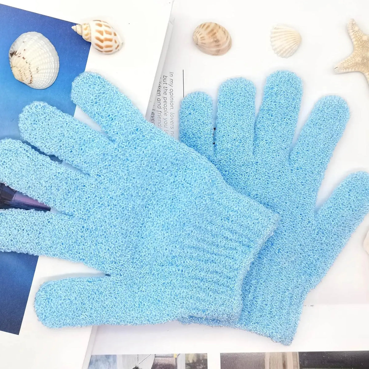 Exfoliating Gloves Bath Sponge Body Dead Skin Remover Bathroom Shower Brush Massager Scrub Exfoliator Magic Bathing Tools