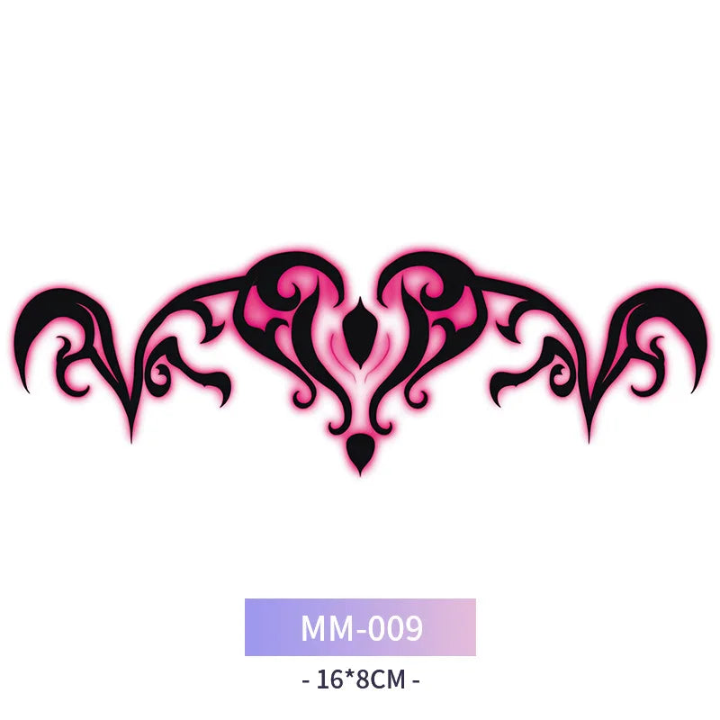 Sexy Succubus Tattoo Stickers Tatoo Waist Chest Woman Art Temporary Tattoos Waterproof Long-Lasting Fake Tattoos For Women
