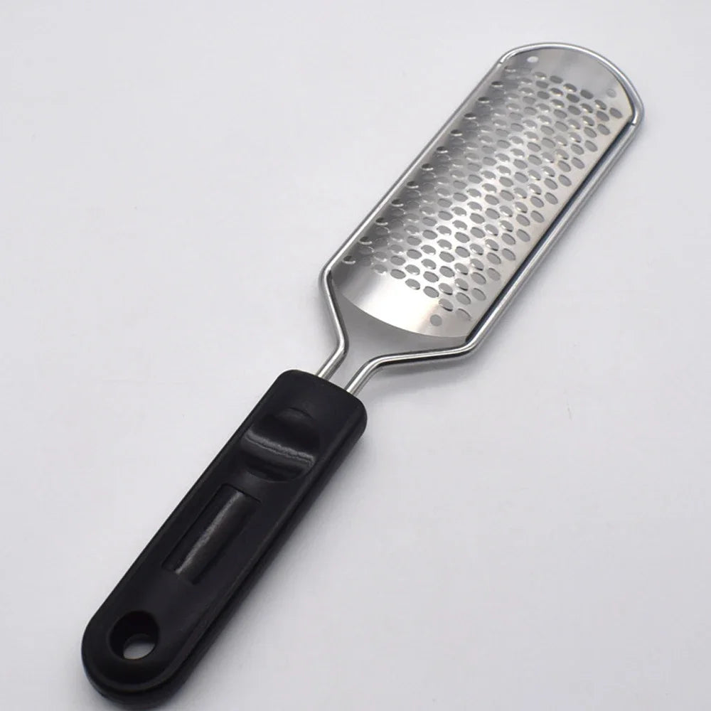 File Pedicure Stainless Steel Foot Scrubber  Heel Callus Dead Skin Remover Exfoliating Professional Feet Care Tool Pedicure