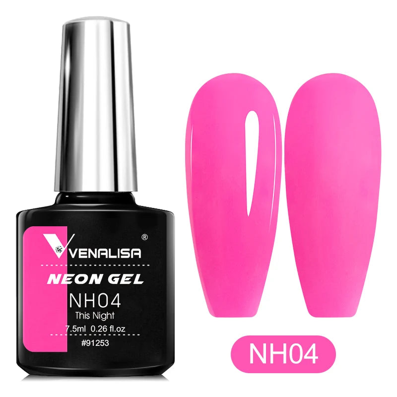 Venalisa Neon Gel Polish Varnishes Hybrid Nails For Manicure 7.5ml Semi Permanent Soak off Enamel Gel Polish UV Nail Gel Polish