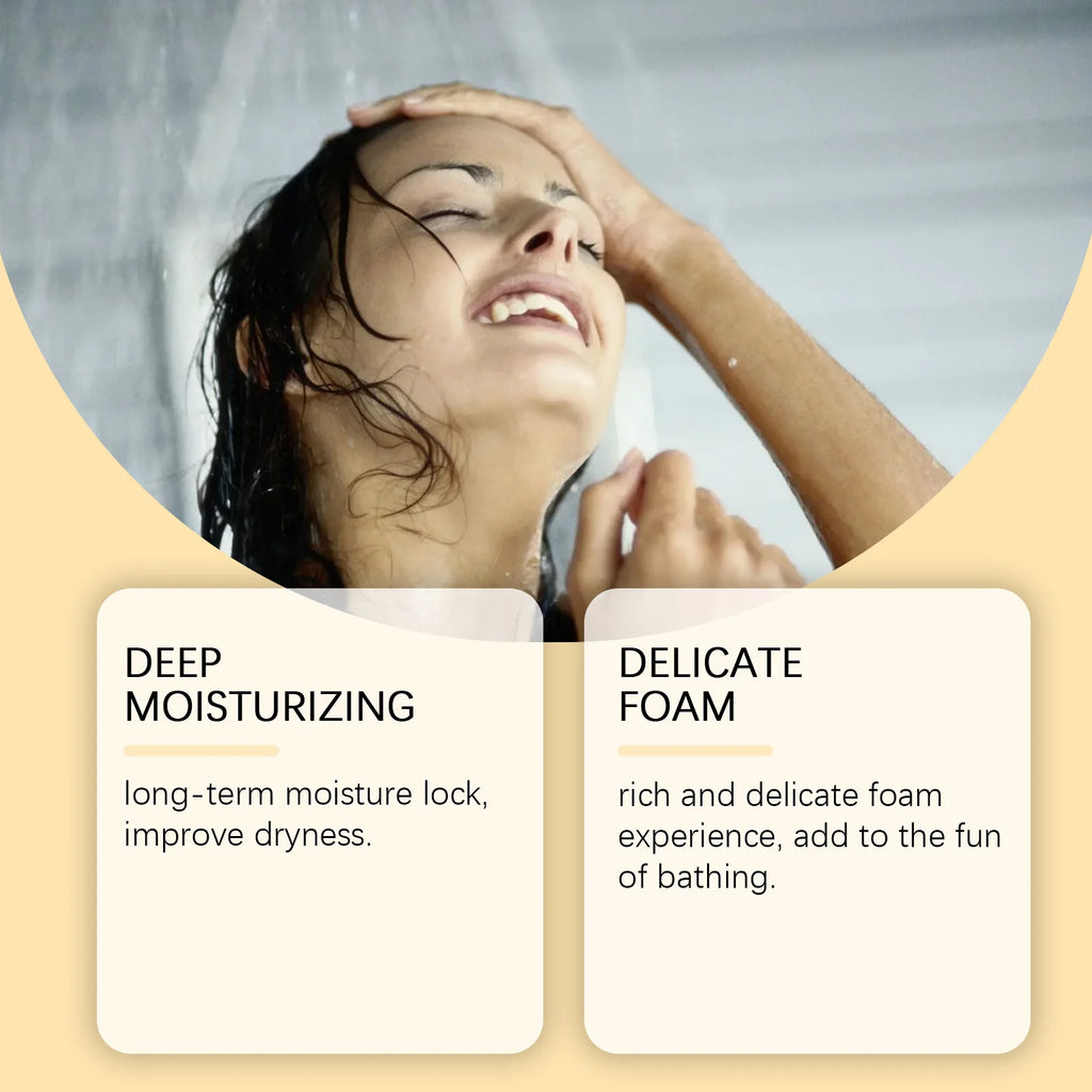 Collagen Shower Gel Brighten Body Lighten Fine Lines Oil Control Lasting Fresh Hydrating Skin Exfoliator Kojic Acid Body Wash