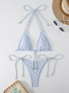 Sexy Triangle Bikini Women's Swimsuit 2025 Swimwear Micro Thong Bikinis Sets Trend  Two-piece Bathing Suit for Female Beach Wear