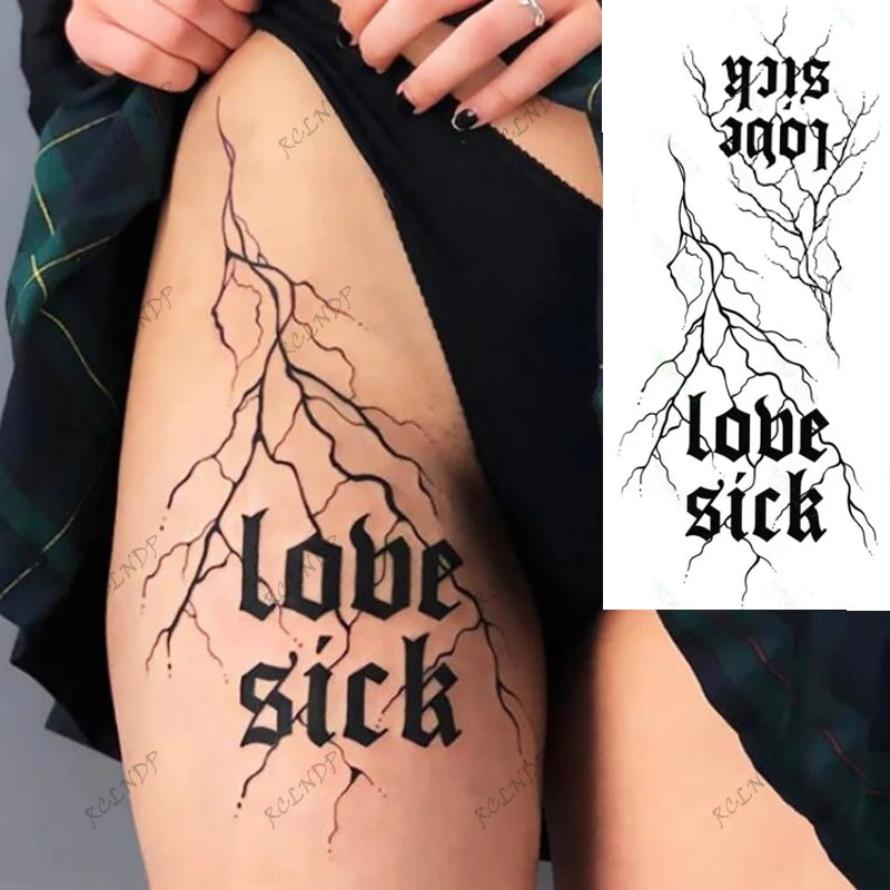 Waterproof Temporary Tattoo Sticker Sexy Lace Bow Knot Flower Arm Leg Body Art Flash Tatoo Fake Tatto for Men Women