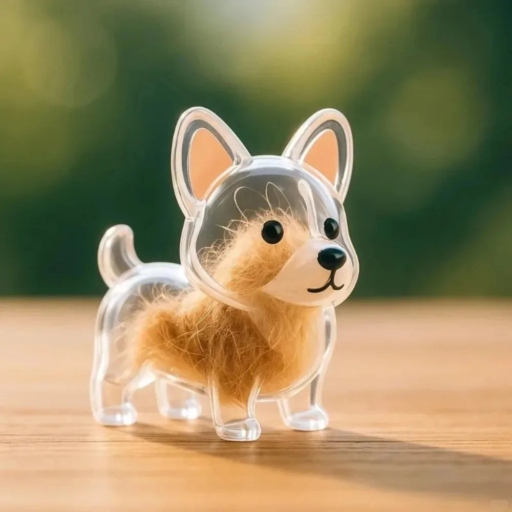 Dogs Hair Storage Pendant Cute Keychain Bag Pendant Couple Car Key Chains Jewelry Souvenir Collection Gift Decor Dog Accessories