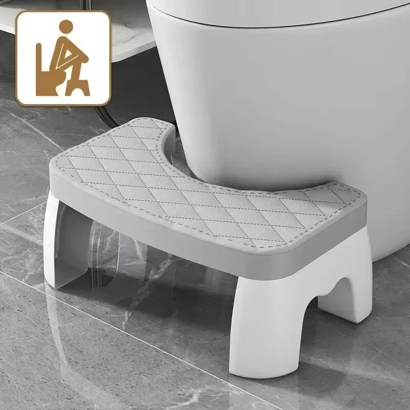 Waterproof Toilet Squat Stool Portable Bathroom Foot Stool for Adults Kids Pregnant Women Elderly Squatty Potty Aid