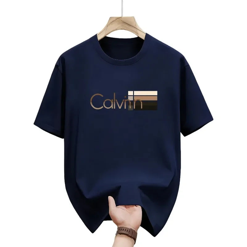Men's summer casual sports round-neck short-sleeved T-shirt, fashionable and versatile for outdoor sports
