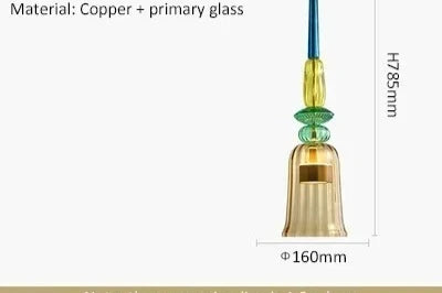 Modern Led Colorful Glass Pendant Lights For Kitchen Dining Room Island Restaurant Hanging Lamp Ceiling Chandeliers Decoration