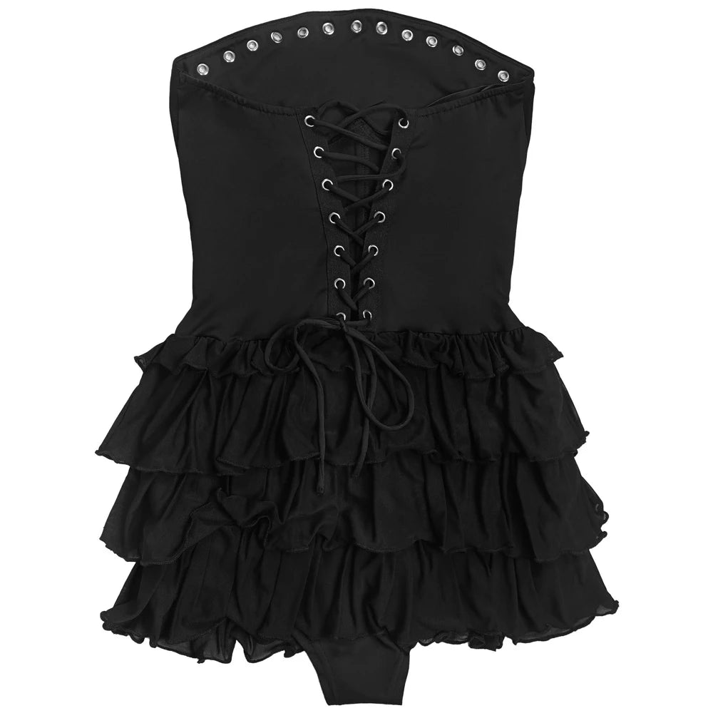 Y2k Vestidos Para Mujer Solid Color Elegant Strapless Puffy Ruffles Slim Fit Mini Dress Curvas Pleated Sexy Short Dress Women