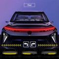 LED Car Hood Decorative Light Strip Start Scan Dynamic Ambient Light Car Daytime Running Light DRL With Turn Signal Lamp 12V