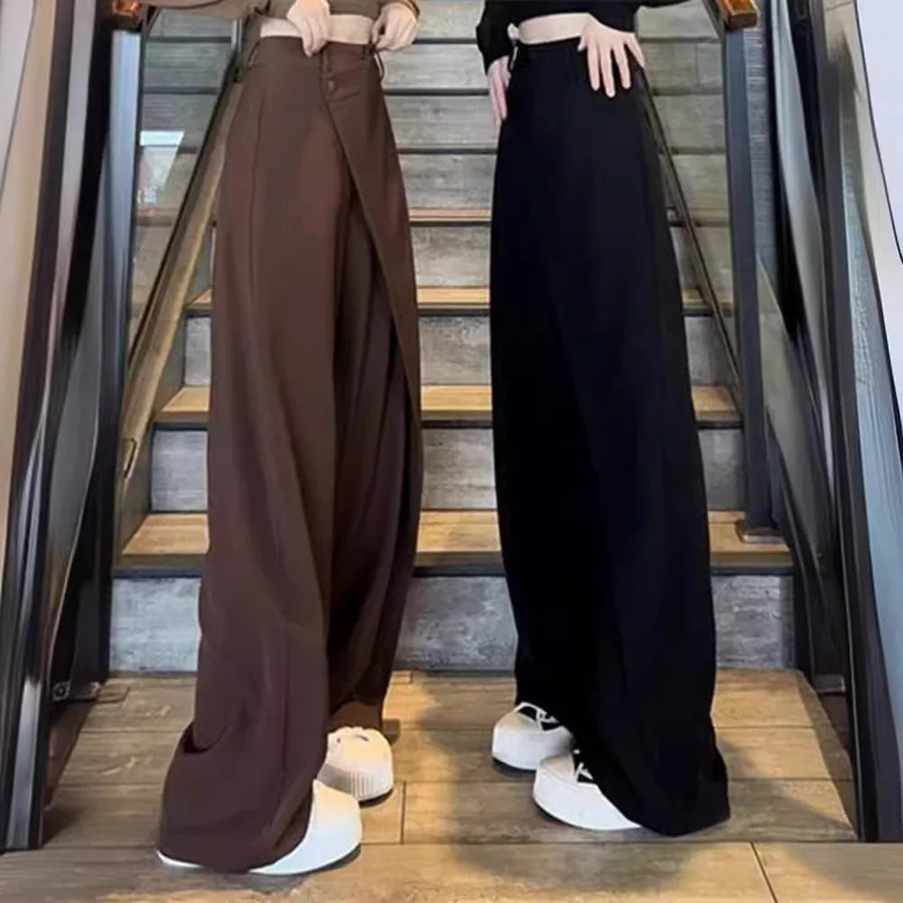 Pants Women 2025 Fashion New Irregular Loose Style Autumn Spring Women Pants Euro-America Style