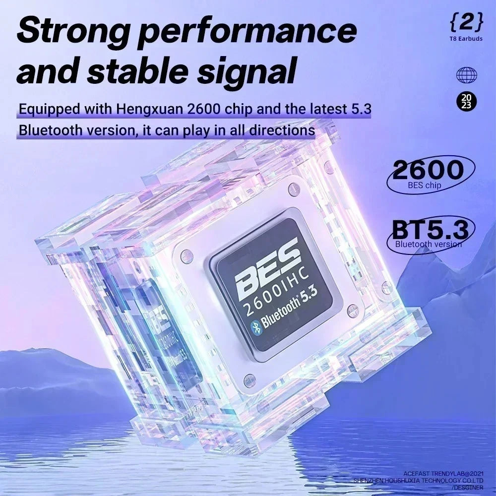 NEW TWS Wireless Earphone Bluetooth 5.3 Headphones Sport Gaming Headsets Noise Reduction Earbuds Bass